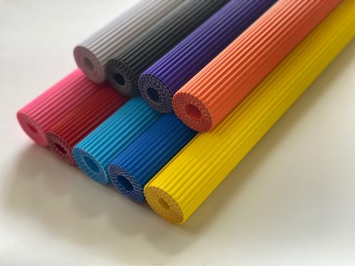 紙制品禮盒廠家定制彩色坑紙牛皮坑紙efbg坑全黑色紙板坑紙彩色金屬